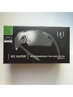 NEW Wiley X WX Vapor 2.5 APEL Tactical Ballistic Glasses CH3501 Smoke/Clear